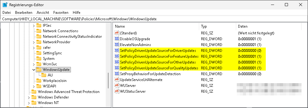 Registrysettings new
